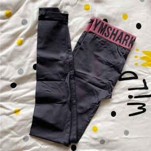 Gymshark Fit Leggings - Charcoal/dusky Pink